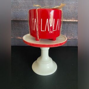 Rae Dunn Christmas Planter - Fa La La!